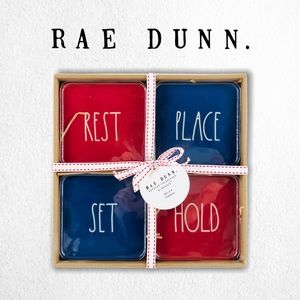 RAE DUNN Patriotic Coasters - Set of 4